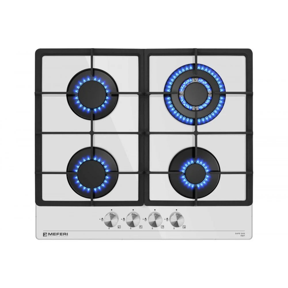 Газовая варочная панель MEFERI MGH604WH GLASS POWER