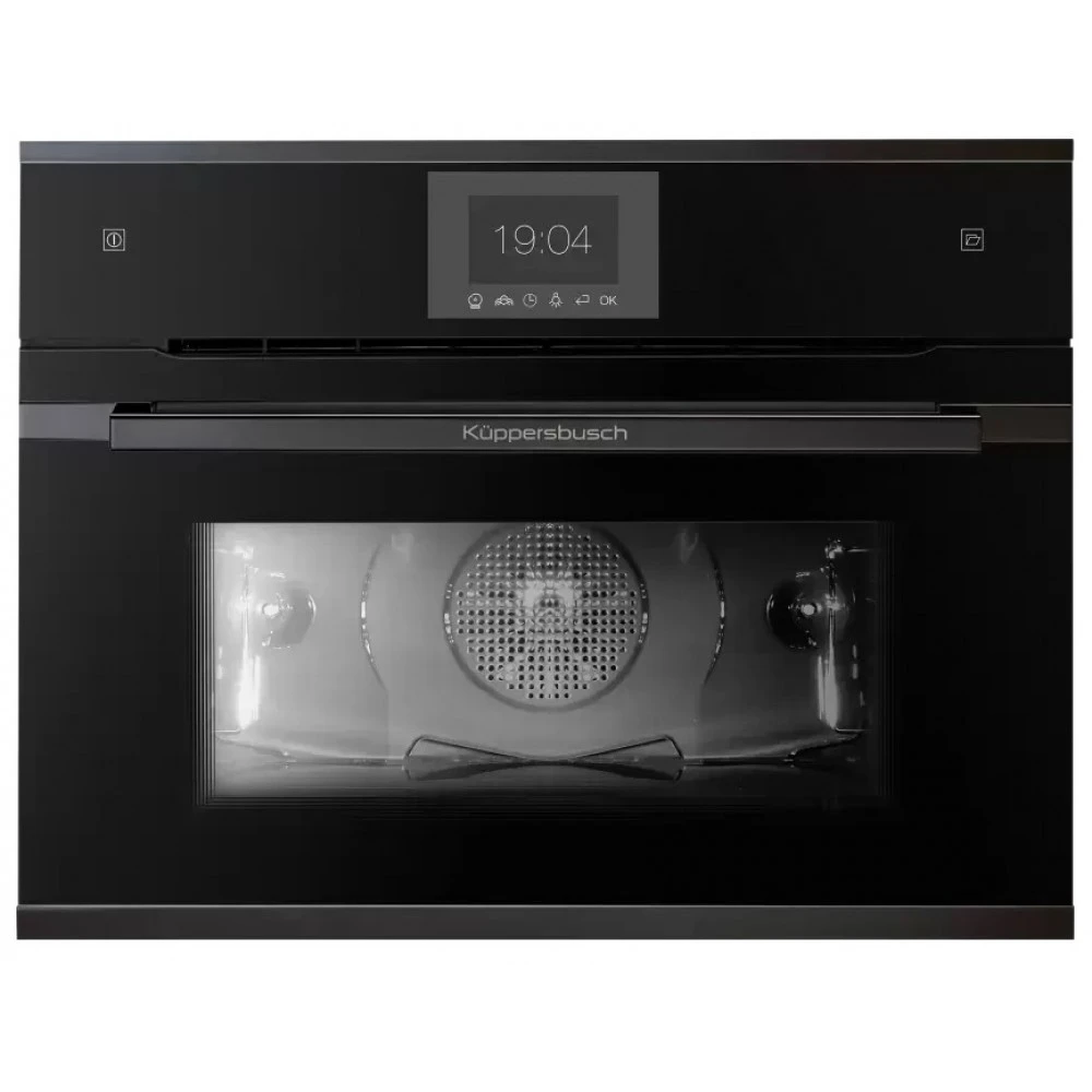 Компактный духовой шкаф с паром KUPPERSBUSCH CBD 6550.0 S2 BLACK CHROME