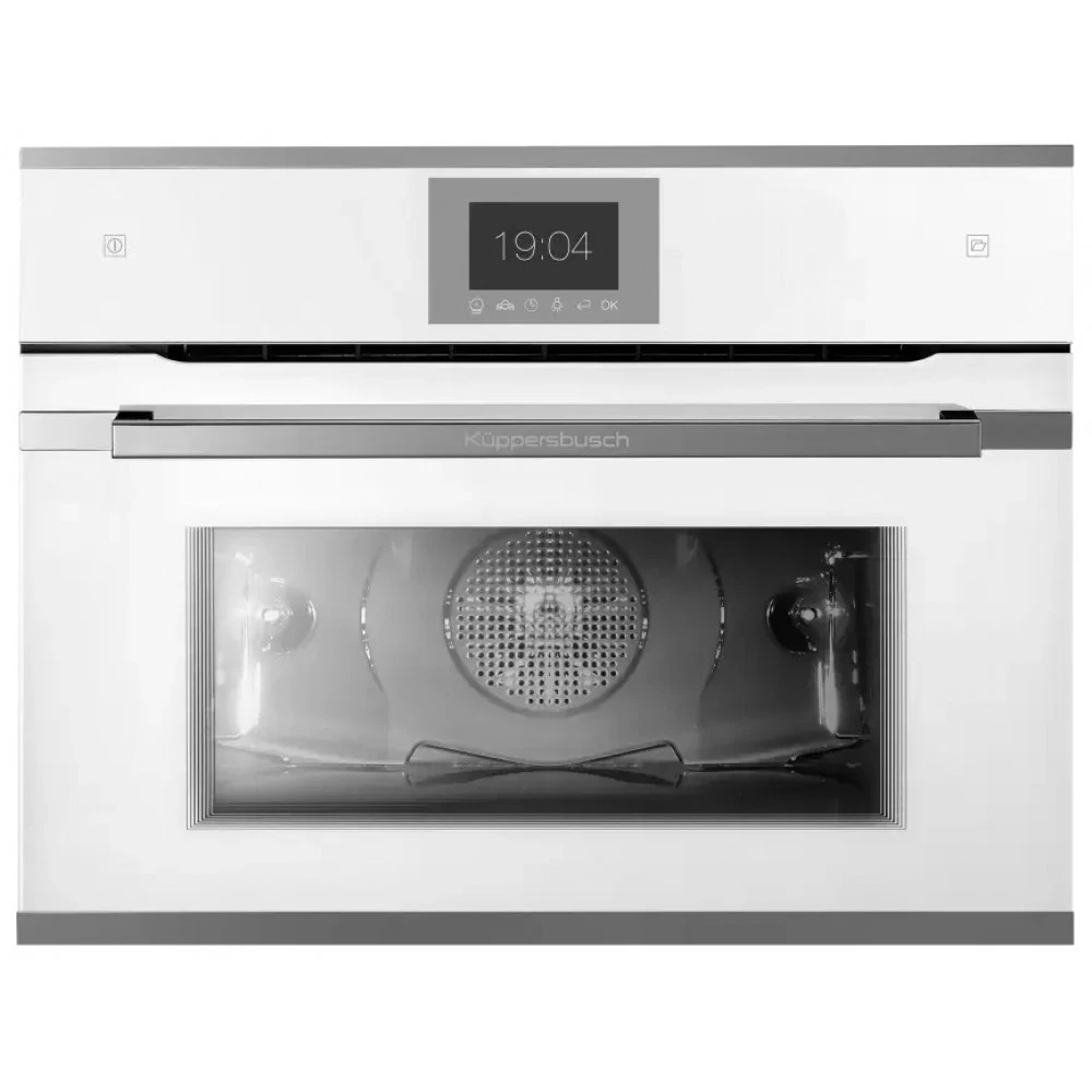 Компактный духовой шкаф с паром KUPPERSBUSCH CBD 6550.0 W3 SILVER CHROME