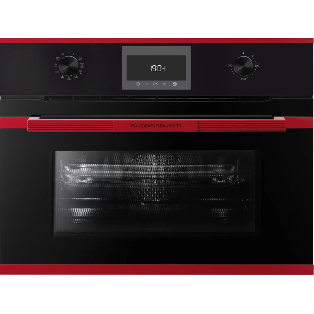 Компактный духовой шкаф с СВЧ KUPPERSBUSCH CBM 6330.0 S8 HOT CHILI