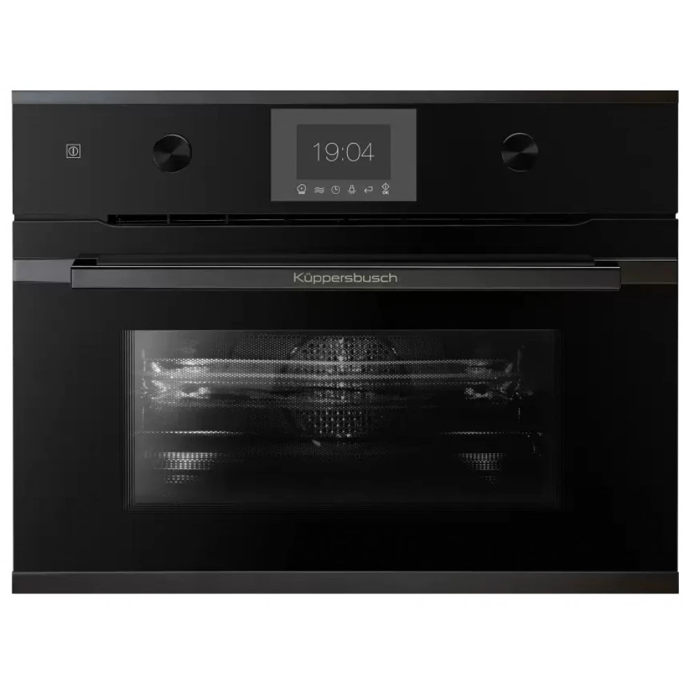 Компактный духовой шкаф с СВЧ KUPPERSBUSCH CBM 6350.0 S2 BLACK CHROME