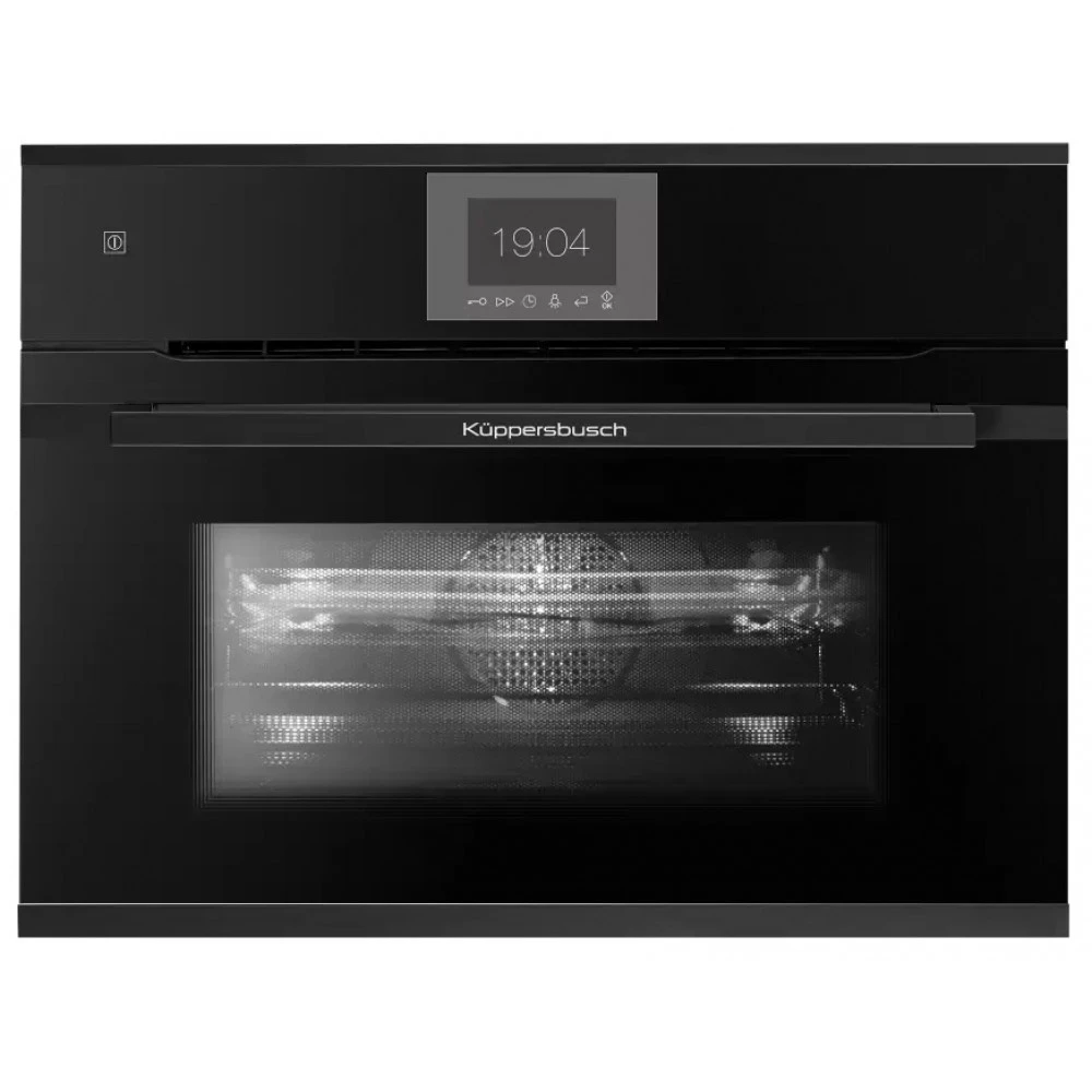 Компактный духовой шкаф с СВЧ KUPPERSBUSCH CBM 6550.0 S5 BLACK VELVET