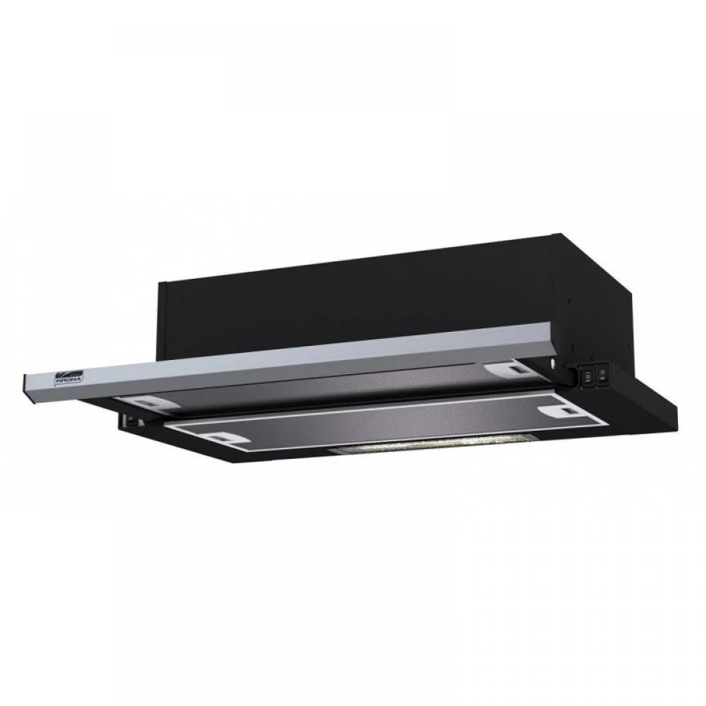 Вытяжка KRONASTEEL KAMILLA SLIM 600 1M BLACK/INOX
