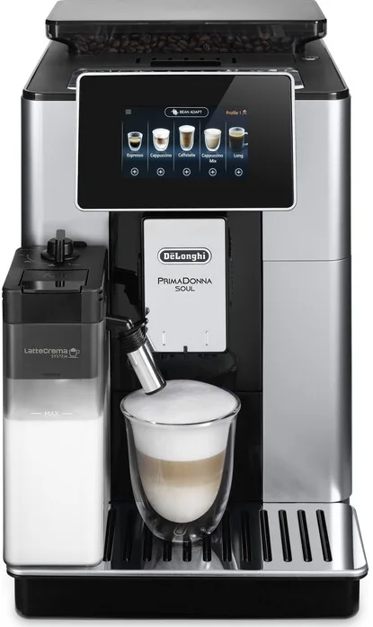 Кофемашина DeLonghi ECAM610.55.SB 1450Вт черный/серебристый