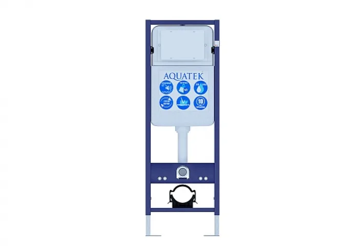 Комплект AQUATEK Set ЕВРОПА New-017 4в1 (рама INS-0000017+крепление KKI-0000002+клавиша KDI-0000017+унитаз Европа AQ1106L-00 с сиденьем)