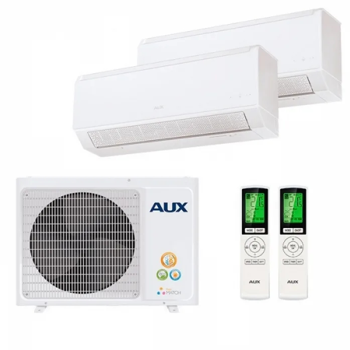 Мульти сплит система на 2 комнаты AUX AM2-H14/4DR2 + AMWM-H07/4R2(BA) х2