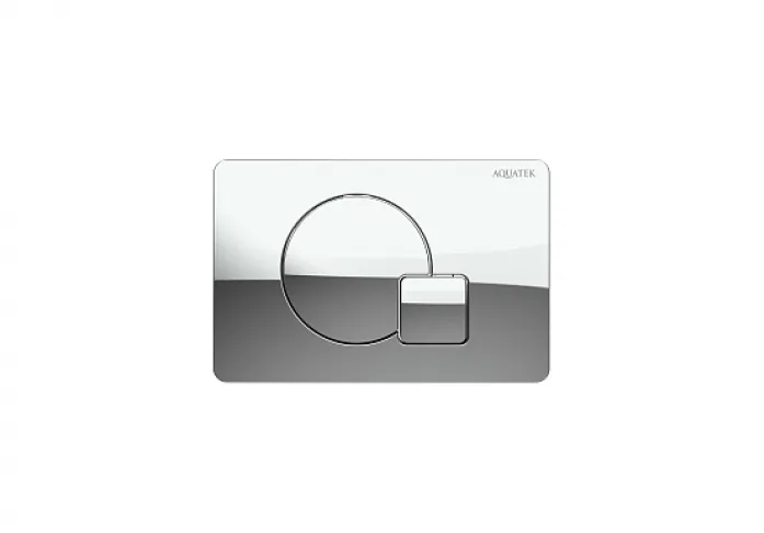 Панель смыва AQUATEK KDI-0000067 (QB) хром глянец