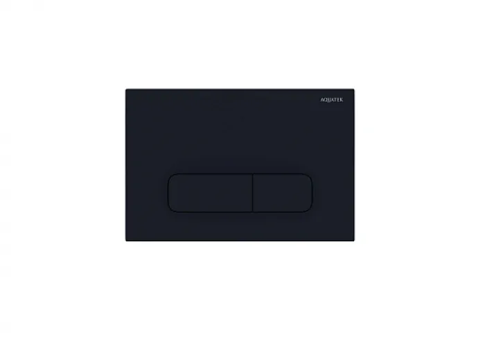 Панель смыва AQUATEK Pneumo S PNS-0000010 (002DQ) черный матовый
