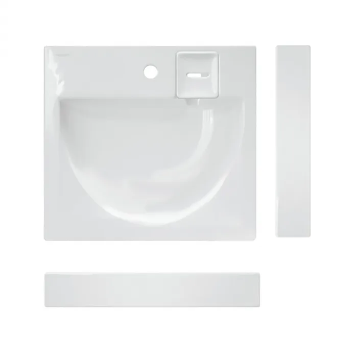 Раковина на стиральную машину SANITA LUXE Galaxy 60 WB.WM/Galaxy/60-C/WHT.G/S белый