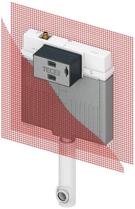 Застенный бачок Tece box Octa 2 с арматурной сеткой 9370500