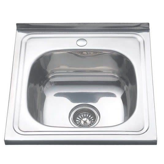МОЙКА НАКЛАДНАЯ 500*500*0,4-160,1.5" ПОЛИРОВ.+СИФОН К