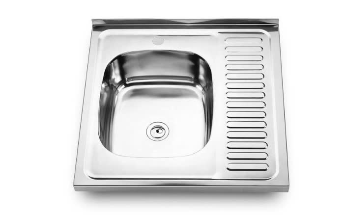 МОЙКА НАКЛАДНАЯ 600*600*0,4-160,1.5" ПОЛИРОВ.ПРАВ.+СИФОН К