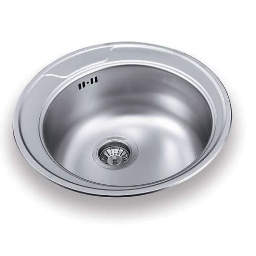 МОЙКА ВРЕЗНАЯ D490*0,6-160,3.5" МАТОВАЯ+СИФОН К