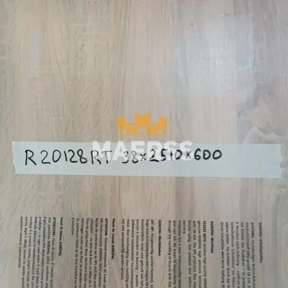 40*600*2500мм 20128 половина столешницы Duropal