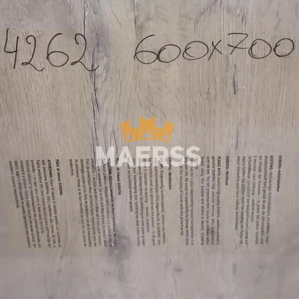 40*600*470мм R4262FG обрезок столешницы с рисунком дуба