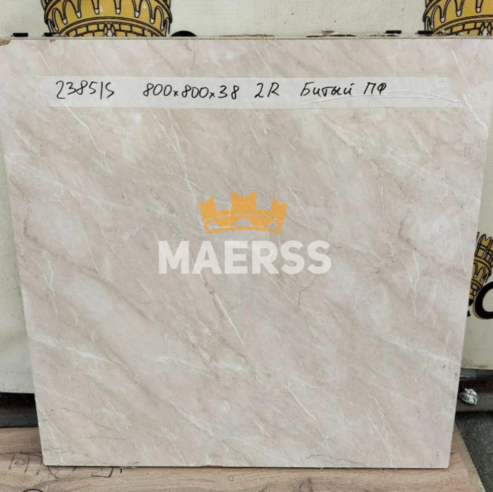 40*800*800мм 2385/S обрезок широкой столешницы Мрамор Беж. св.